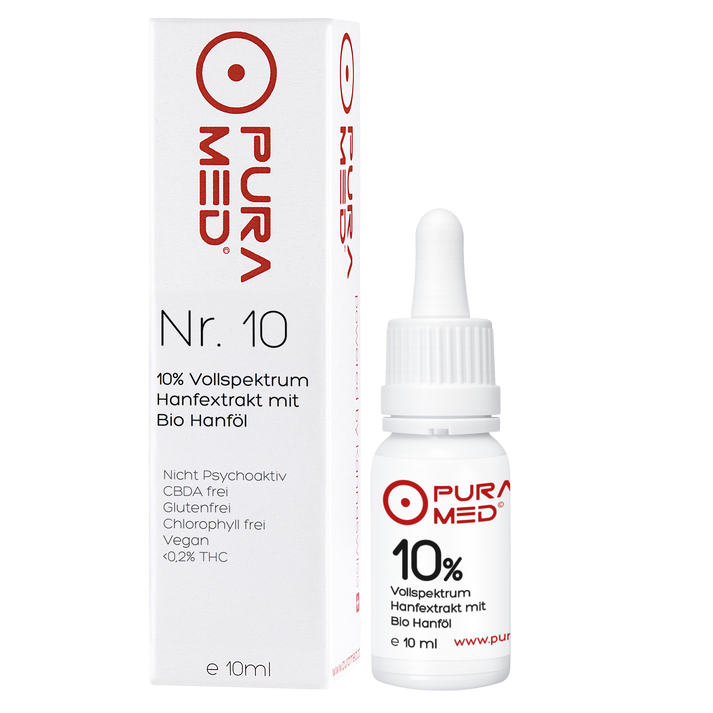 10% CBD teljes spektrumú prémium olaj bio kenderolajban