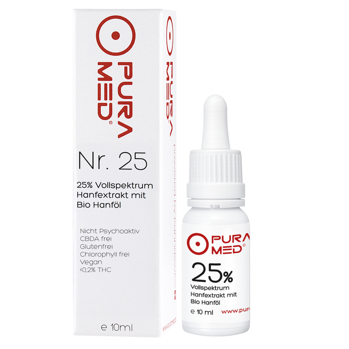 25% CBD teljes spektrumú prémium olaj bio kenderolajban